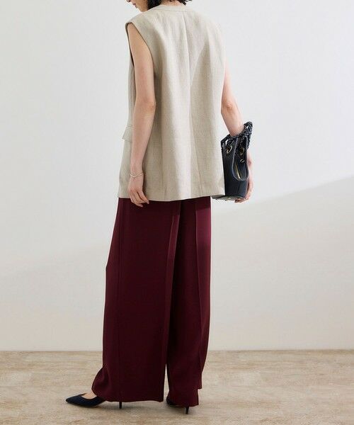 ROPE' / ロペ ベスト | 尾州リネンオーバーロングジレ | 詳細6
