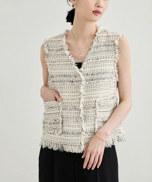 ROPE' / ロペ ベスト | GIOLICA TWEED V GILET | 詳細1