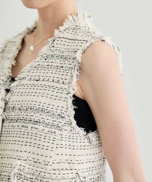 ROPE' / ロペ ベスト | GIOLICA TWEED V GILET | 詳細12