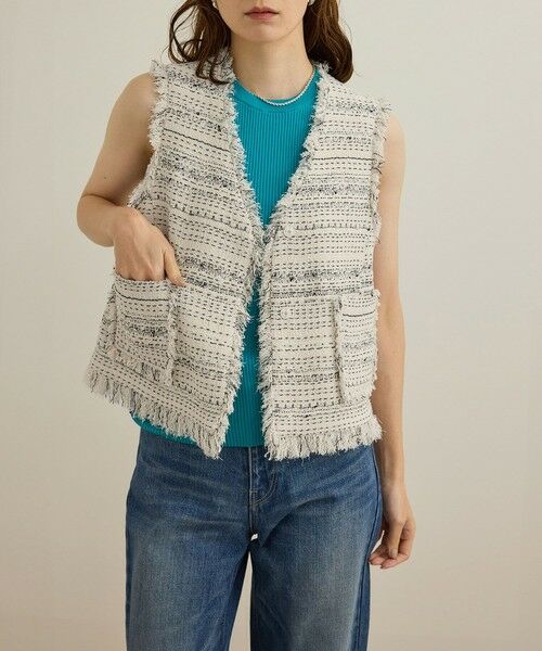 ROPE' / ロペ ベスト | GIOLICA TWEED V GILET | 詳細24