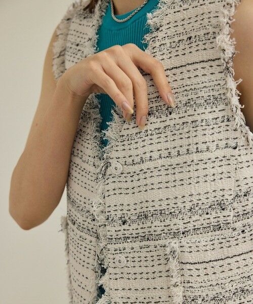 ROPE' / ロペ ベスト | GIOLICA TWEED V GILET | 詳細25