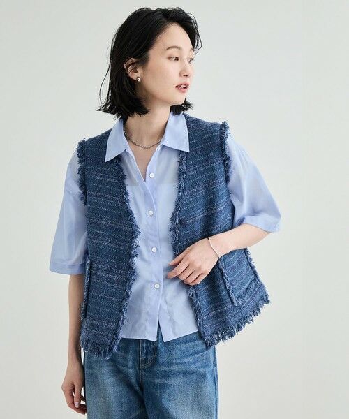 ROPE' / ロペ ベスト | GIOLICA TWEED V GILET | 詳細4