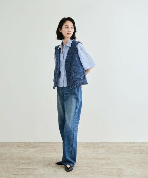 ROPE' / ロペ ベスト | GIOLICA TWEED V GILET | 詳細7