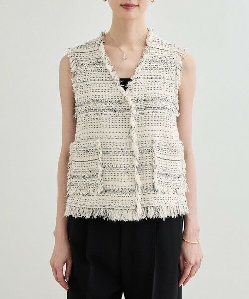 ROPE' / ロペ ベスト | GIOLICA TWEED V GILET | 詳細8