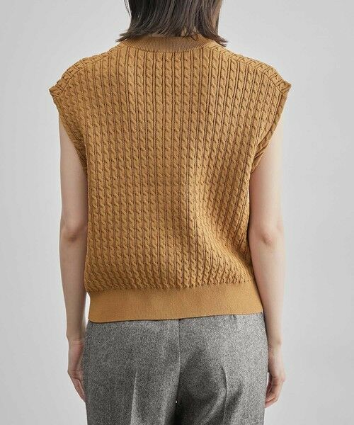 ROPE' / ロペ ベスト | メタルボタン付きケーブルニットベスト | 詳細10