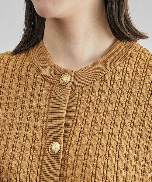 ROPE' / ロペ ベスト | メタルボタン付きケーブルニットベスト | 詳細11