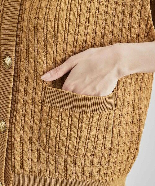 ROPE' / ロペ ベスト | メタルボタン付きケーブルニットベスト | 詳細13