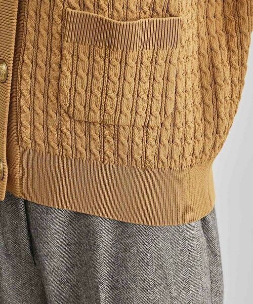 ROPE' / ロペ ベスト | メタルボタン付きケーブルニットベスト | 詳細14