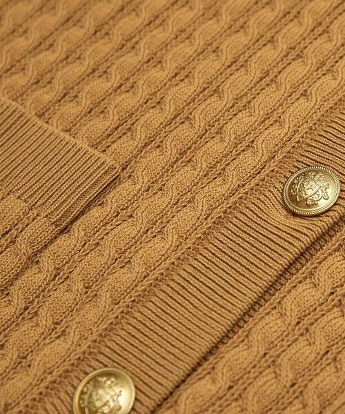 ROPE' / ロペ ベスト | メタルボタン付きケーブルニットベスト | 詳細15