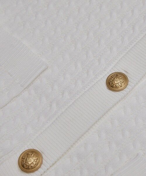 ROPE' / ロペ ベスト | メタルボタン付きケーブルニットベスト | 詳細18