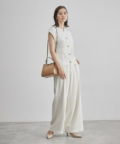 ROPE' / ロペ ベスト | メタルボタン付きケーブルニットベスト | 詳細19