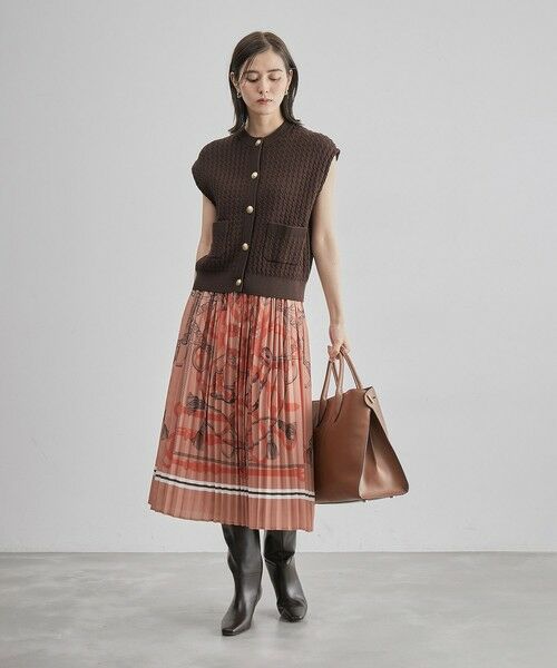 ROPE' / ロペ ベスト | メタルボタン付きケーブルニットベスト | 詳細21