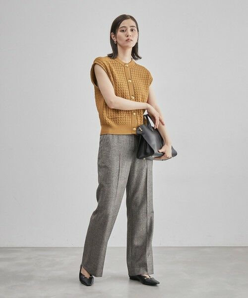ROPE' / ロペ ベスト | メタルボタン付きケーブルニットベスト | 詳細22