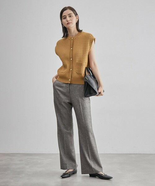 ROPE' / ロペ ベスト | メタルボタン付きケーブルニットベスト | 詳細23