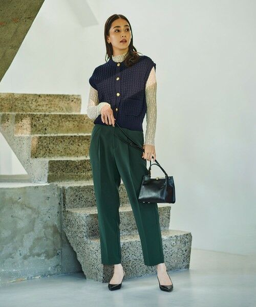 ROPE' / ロペ ベスト | メタルボタン付きケーブルニットベスト | 詳細27