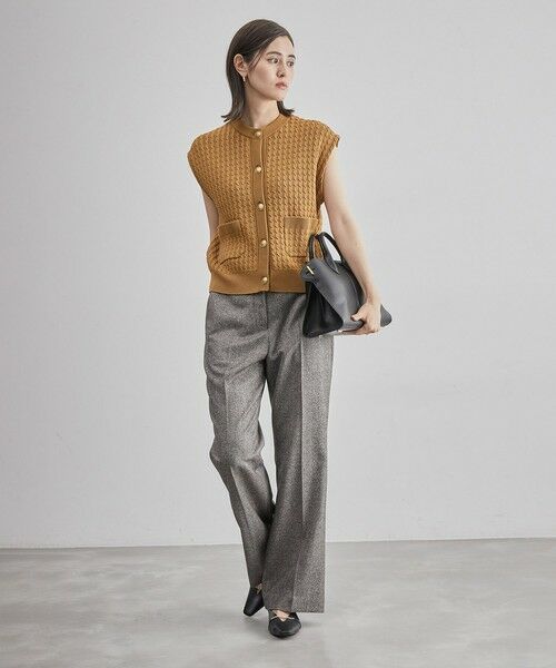 ROPE' / ロペ ベスト | メタルボタン付きケーブルニットベスト | 詳細4