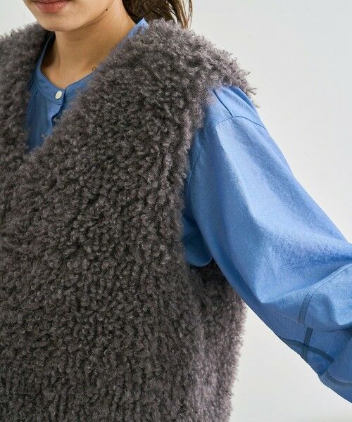 ROPE' / ロペ ベスト | フェイクファー ジレ ベスト | 詳細14