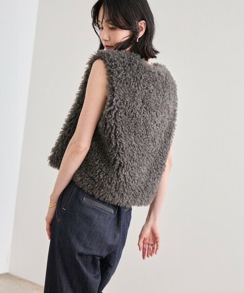 ROPE' / ロペ ベスト | フェイクファー ジレ ベスト | 詳細19