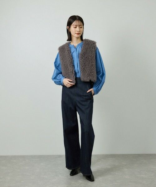 ROPE' / ロペ ベスト | フェイクファー ジレ ベスト | 詳細4