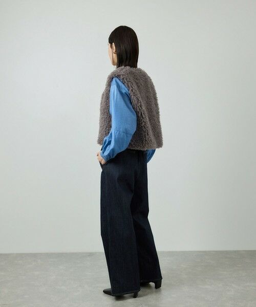 ROPE' / ロペ ベスト | フェイクファー ジレ ベスト | 詳細5