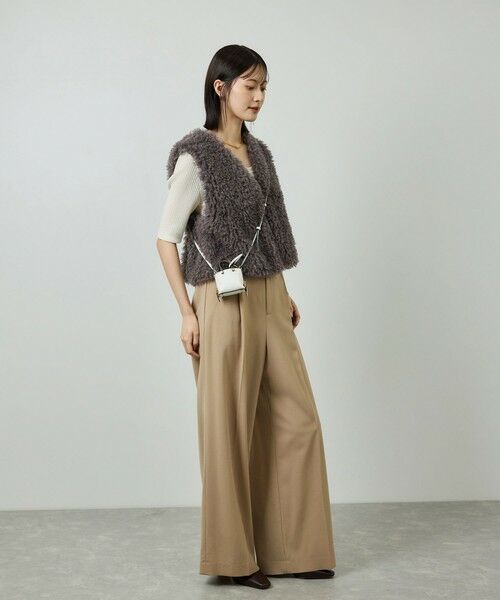 ROPE' / ロペ ベスト | フェイクファー ジレ ベスト | 詳細8