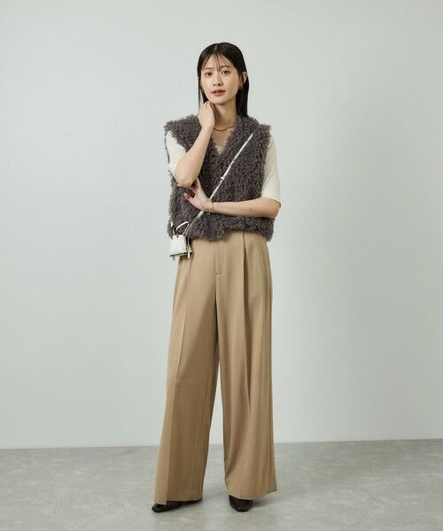 ROPE' / ロペ ベスト | フェイクファー ジレ ベスト | 詳細9