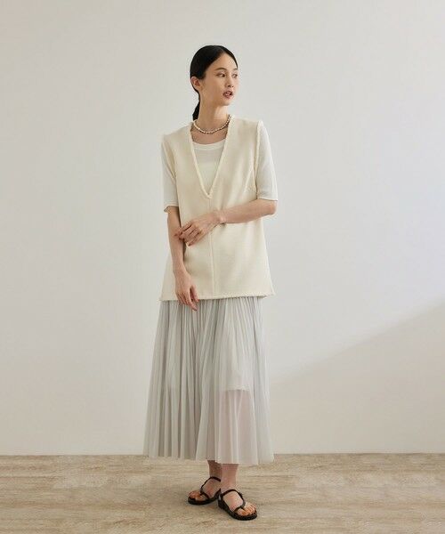 ROPE' / ロペ ベスト | 【洗える】【WEB・一部店舗限定】サマーツイードオーバージレ | 詳細8