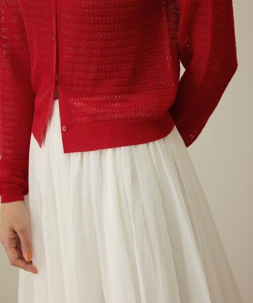 ROPE' / ロペ カーディガン・ボレロ | ウール透かし編み　ニット | 詳細11