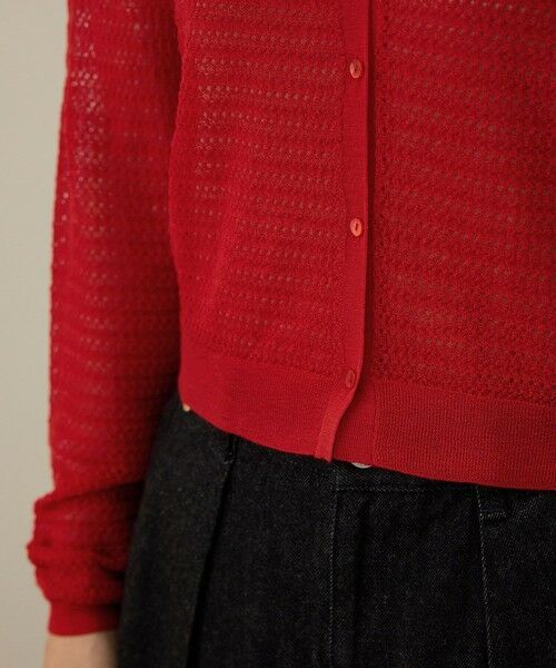 ROPE' / ロペ カーディガン・ボレロ | ウール透かし編み　ニット | 詳細17