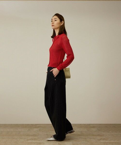 ROPE' / ロペ カーディガン・ボレロ | ウール透かし編み　ニット | 詳細2