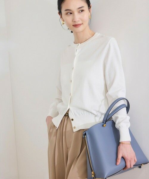 ROPE' / ロペ カーディガン・ボレロ | 【洗える】オーガニックコットンハイゲージカーディガン | 詳細3