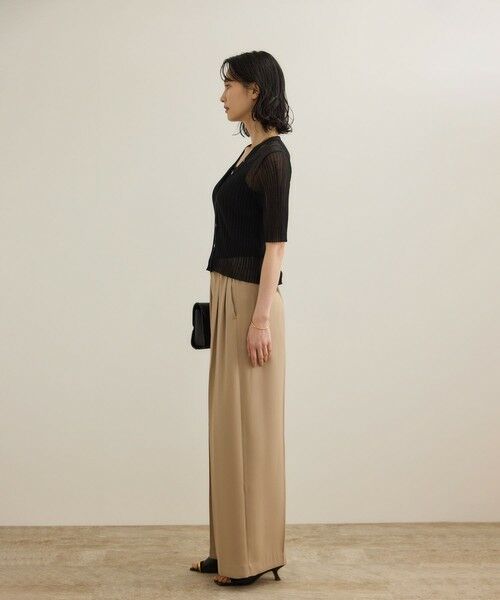 ROPE' / ロペ カーディガン・ボレロ | シアーリブカーディガン/洗える | 詳細10
