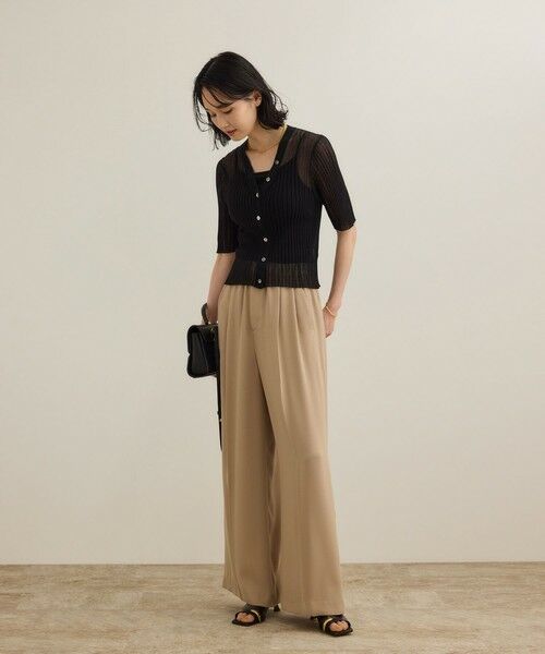 ROPE' / ロペ カーディガン・ボレロ | シアーリブカーディガン/洗える | 詳細11