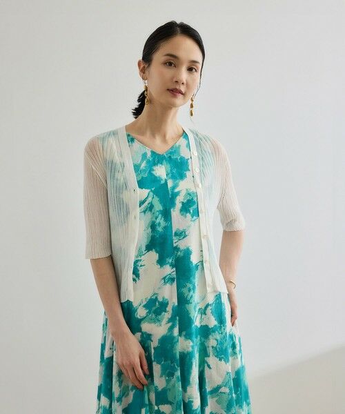 ROPE' / ロペ カーディガン・ボレロ | シアーリブカーディガン/洗える | 詳細13