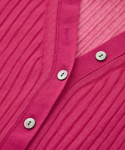 ROPE' / ロペ カーディガン・ボレロ | シアーリブカーディガン/洗える | 詳細26