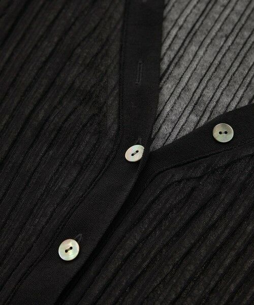 ROPE' / ロペ カーディガン・ボレロ | シアーリブカーディガン/洗える | 詳細27