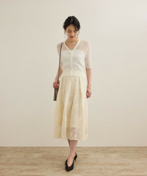 ROPE' / ロペ カーディガン・ボレロ | シアーリブカーディガン/洗える | 詳細30