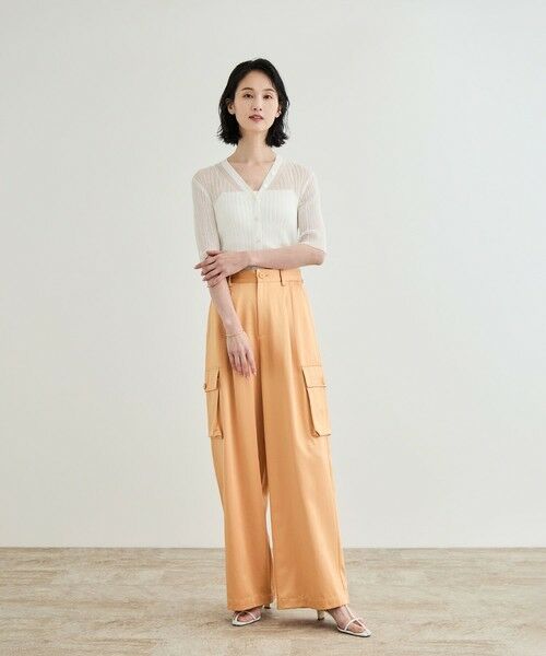 ROPE' / ロペ カーディガン・ボレロ | シアーリブカーディガン/洗える | 詳細4