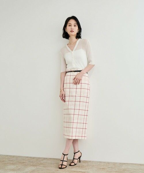 ROPE' / ロペ カーディガン・ボレロ | シアーリブカーディガン/洗える | 詳細7