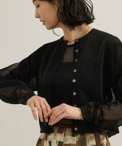 ROPE' / ロペ カーディガン・ボレロ | 【洗える】シャイニーラメカーディガン