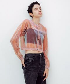 ROPE' / ロペ カーディガン・ボレロ | 【洗える】シャイニーラメカーディガン