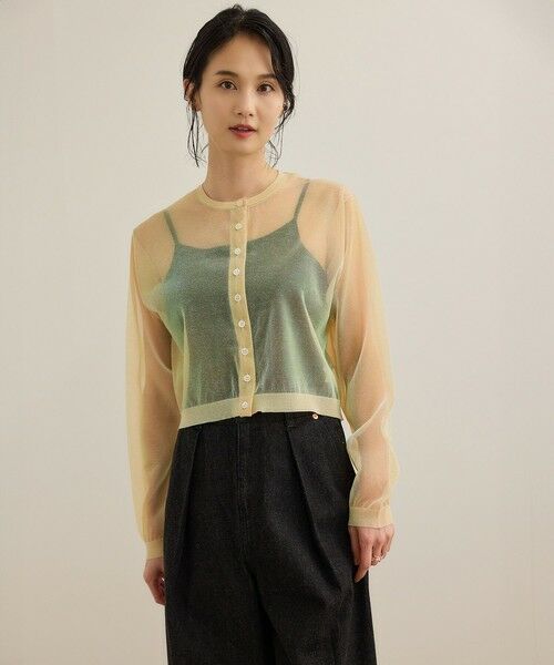 ROPE' / ロペ カーディガン・ボレロ | 【洗える】シャイニーラメカーディガン | 詳細10