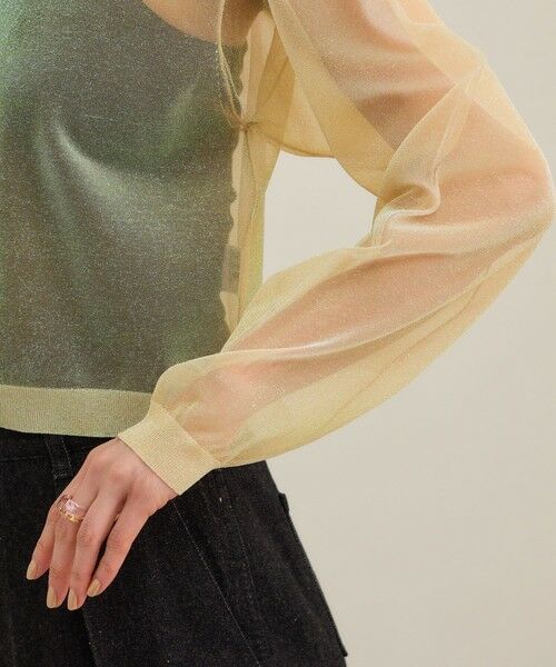 ROPE' / ロペ カーディガン・ボレロ | 【洗える】シャイニーラメカーディガン | 詳細16