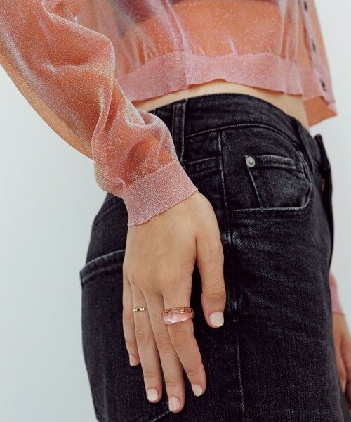 ROPE' / ロペ カーディガン・ボレロ | 【洗える】シャイニーラメカーディガン | 詳細3