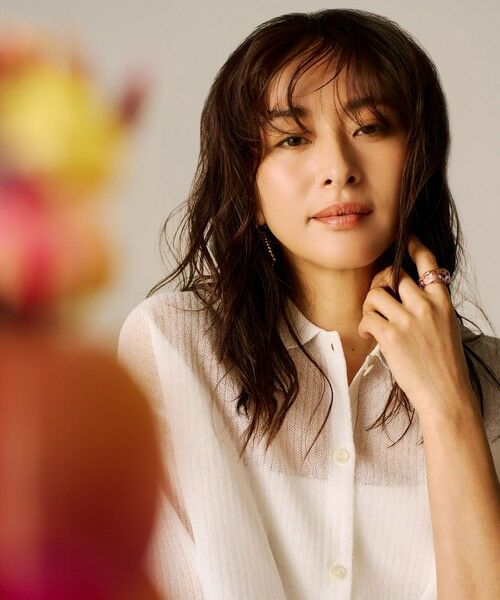 ROPE' / ロペ シャツ・ブラウス | 【洗える】シアークロップドポロニット | 詳細1