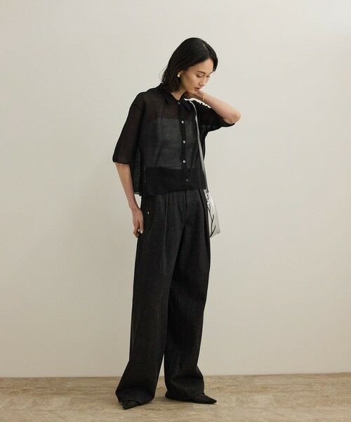 ROPE' / ロペ シャツ・ブラウス | 【洗える】シアークロップドポロニット | 詳細16