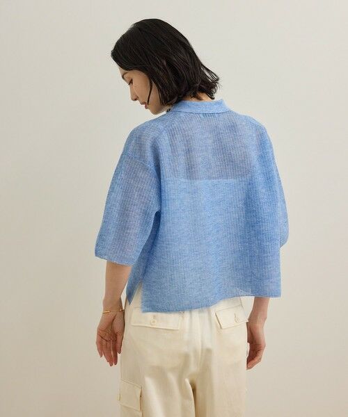 ROPE' / ロペ シャツ・ブラウス | 【洗える】シアークロップドポロニット | 詳細3