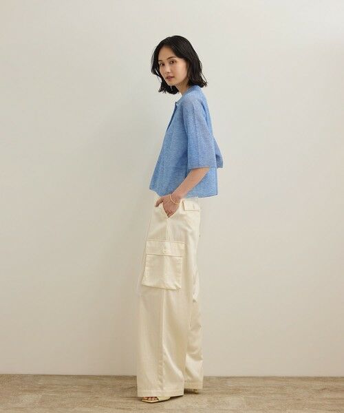 ROPE' / ロペ シャツ・ブラウス | 【洗える】シアークロップドポロニット | 詳細6