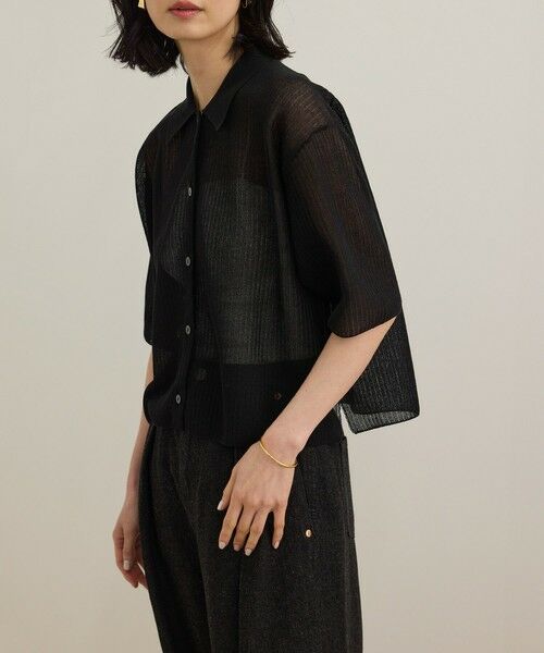 ROPE' / ロペ シャツ・ブラウス | 【洗える】シアークロップドポロニット | 詳細8