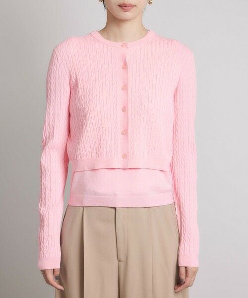 ROPE' / ロペ カーディガン・ボレロ | ミニケーブルセパレートカーディガン（アンサンブル）/ イージーケア | 詳細12